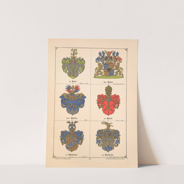 Baltisches Wappenbuch Pl.039 (1882) by Adolf Matthias Hildebrandt