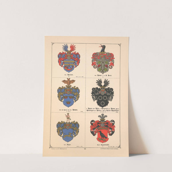 Baltisches Wappenbuch Pl.041 (1882) by Adolf Matthias Hildebrandt