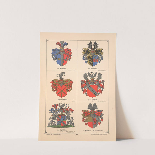 Baltisches Wappenbuch Pl.042 (1882) by Adolf Matthias Hildebrandt