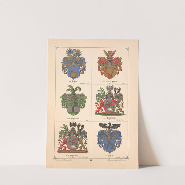 Baltisches Wappenbuch Pl.044 (1882) by Adolf Matthias Hildebrandt