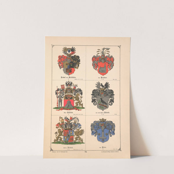 Baltisches Wappenbuch Pl.045 (1882) by Adolf Matthias Hildebrandt