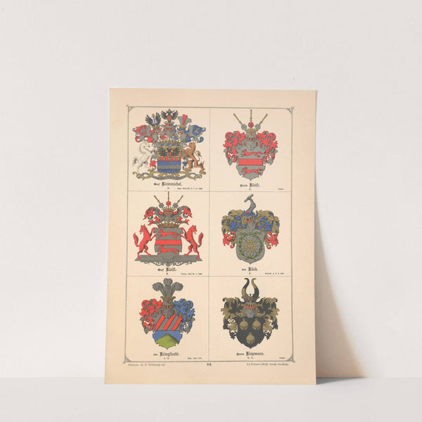 Baltisches Wappenbuch Pl.046 (1882) by Adolf Matthias Hildebrandt