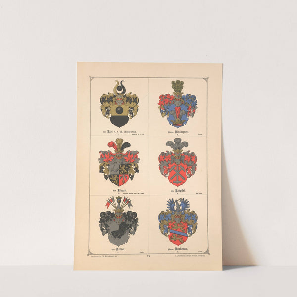 Baltisches Wappenbuch Pl.047 (1882) by Adolf Matthias Hildebrandt