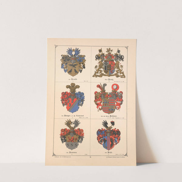 Baltisches Wappenbuch Pl.051 (1882) by Adolf Matthias Hildebrandt