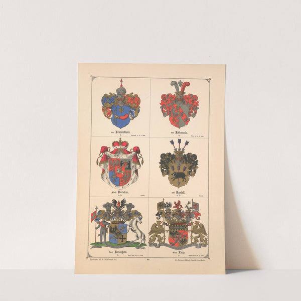 Baltisches Wappenbuch Pl.052 (1882) by Adolf Matthias Hildebrandt