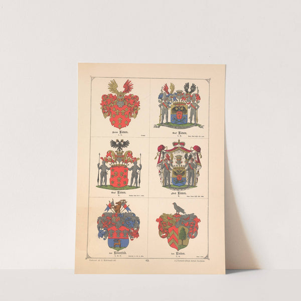 Baltisches Wappenbuch Pl.055 (1882) by Adolf Matthias Hildebrandt