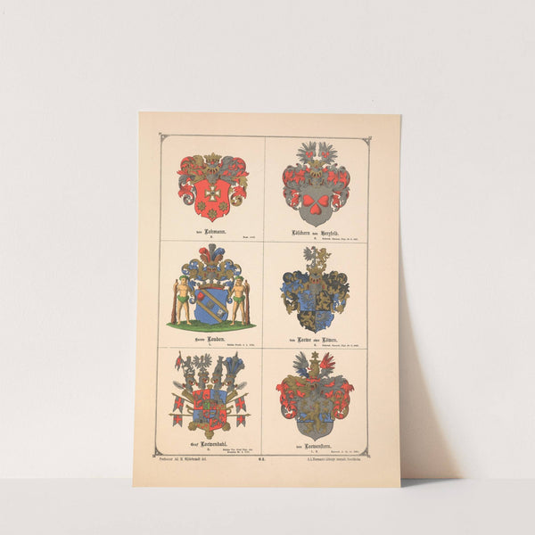 Baltisches Wappenbuch Pl.057 (1882) by Adolf Matthias Hildebrandt