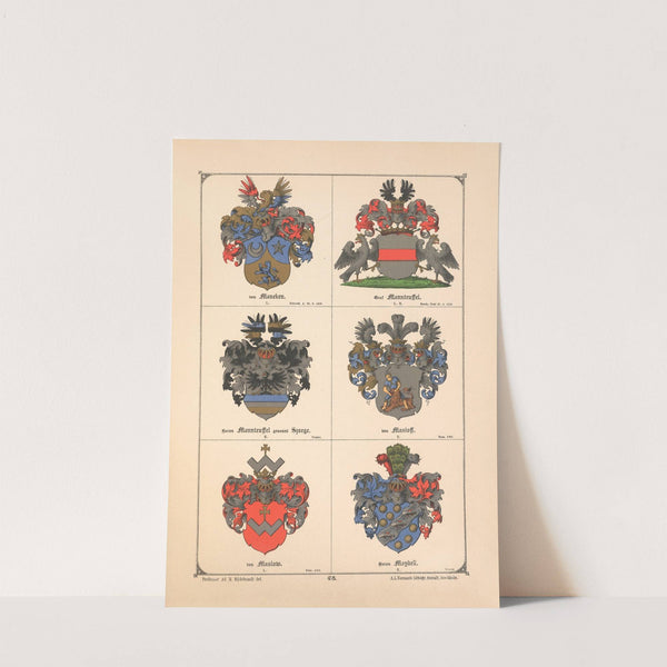 Baltisches Wappenbuch Pl.060 (1882) by Adolf Matthias Hildebrandt