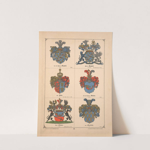 Baltisches Wappenbuch Pl.061 (1882) by Adolf Matthias Hildebrandt