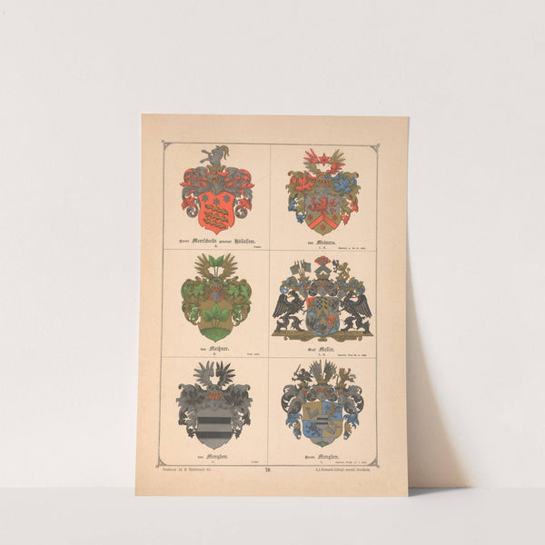 Baltisches Wappenbuch Pl.062 (1882) by Adolf Matthias Hildebrandt