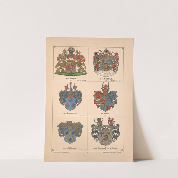 Baltisches Wappenbuch Pl.063 (1882) by Adolf Matthias Hildebrandt