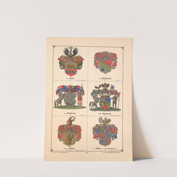 Baltisches Wappenbuch Pl.065 (1882) by Adolf Matthias Hildebrandt