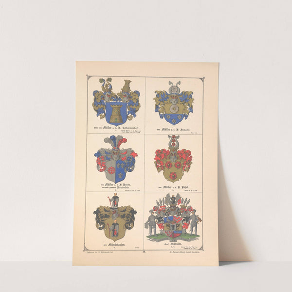 Baltisches Wappenbuch Pl.066 (1882) by Adolf Matthias Hildebrandt