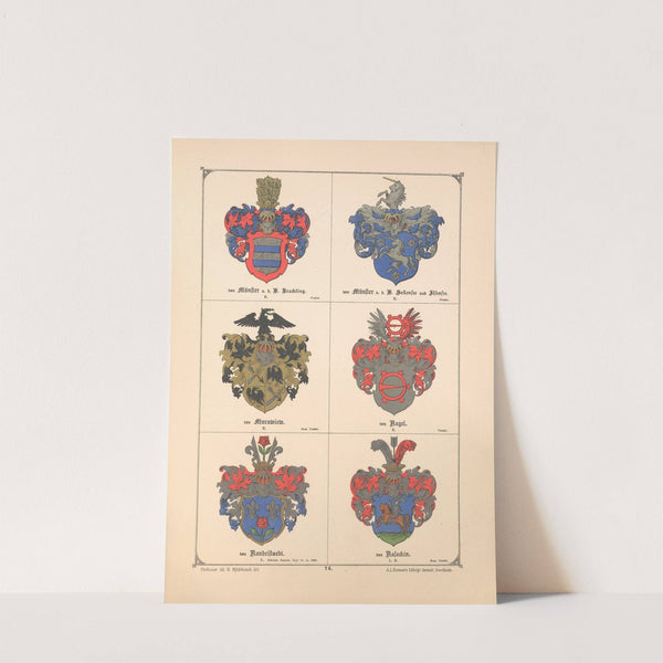 Baltisches Wappenbuch Pl.067 (1882) by Adolf Matthias Hildebrandt