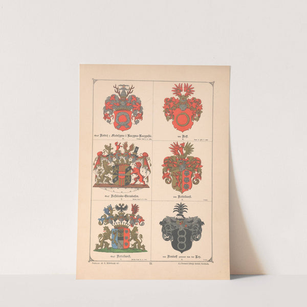 Baltisches Wappenbuch Pl.068 (1882) by Adolf Matthias Hildebrandt