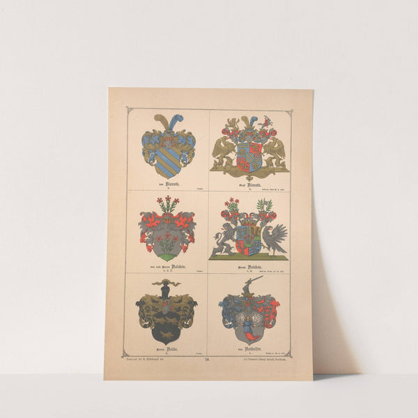 Baltisches Wappenbuch Pl.069 (1882) by Adolf Matthias Hildebrandt