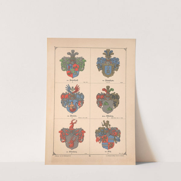 Baltisches Wappenbuch Pl.070 (1882) by Adolf Matthias Hildebrandt