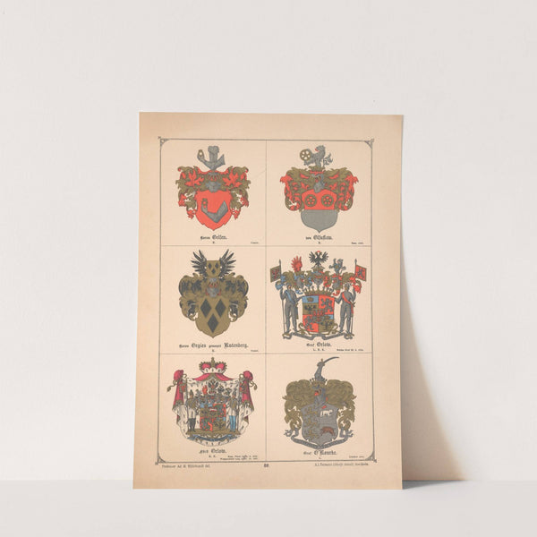 Baltisches Wappenbuch Pl.071 (1882) by Adolf Matthias Hildebrandt