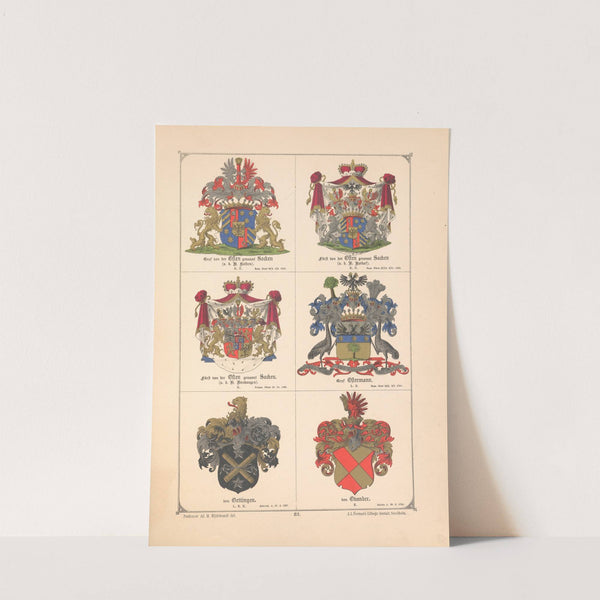 Baltisches Wappenbuch Pl.073 (1882) by Adolf Matthias Hildebrandt