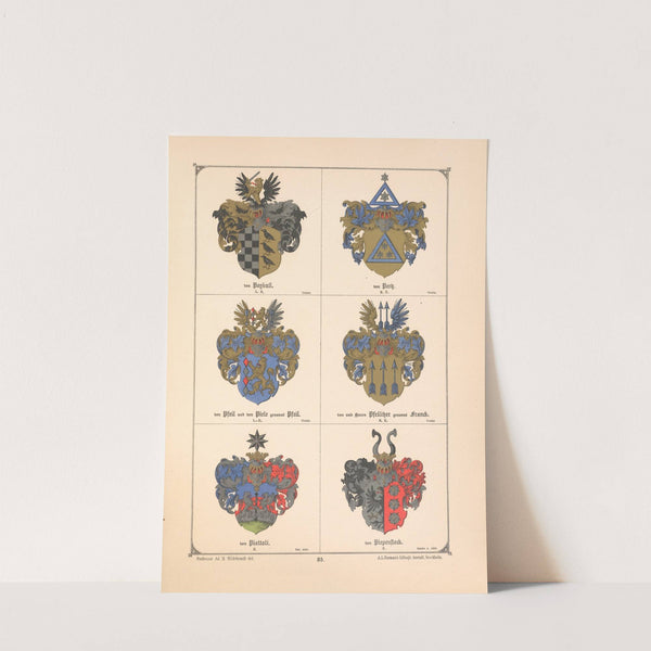 Baltisches Wappenbuch Pl.076 (1882) by Adolf Matthias Hildebrandt