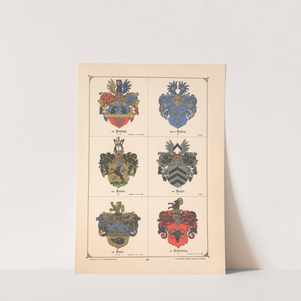 Baltisches Wappenbuch Pl.079 (1882) by Adolf Matthias Hildebrandt