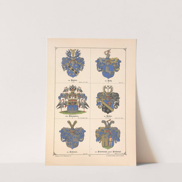 Baltisches Wappenbuch Pl.082 (1882) by Adolf Matthias Hildebrandt