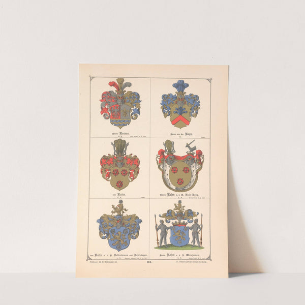 Baltisches Wappenbuch Pl.084 (1882) by Adolf Matthias Hildebrandt