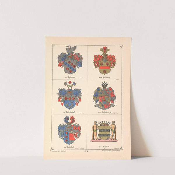 Baltisches Wappenbuch Pl.085 (1882) by Adolf Matthias Hildebrandt