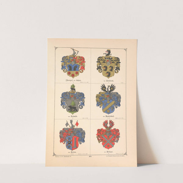 Baltisches Wappenbuch Pl.086 (1882) by Adolf Matthias Hildebrandt