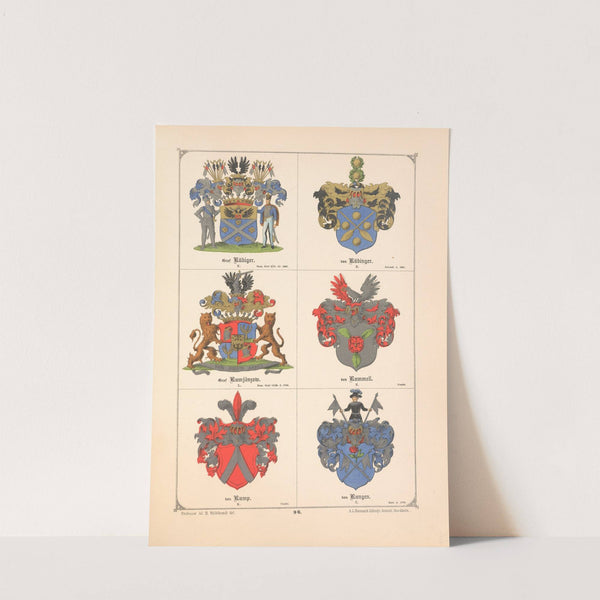 Baltisches Wappenbuch Pl.087 (1882) by Adolf Matthias Hildebrandt