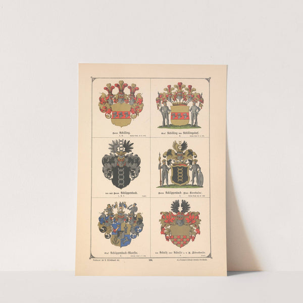 Baltisches Wappenbuch Pl.090 (1882) by Adolf Matthias Hildebrandt