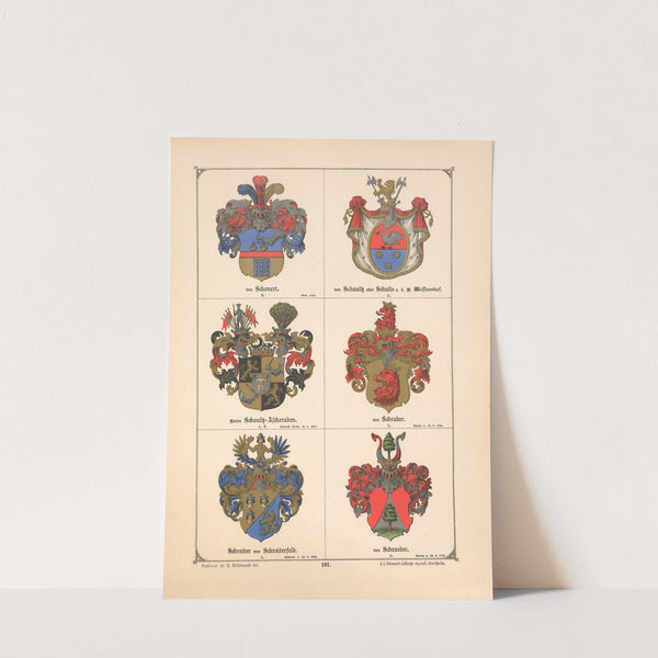 Baltisches Wappenbuch Pl.091 (1882) by Adolf Matthias Hildebrandt