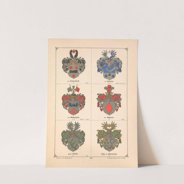 Baltisches Wappenbuch Pl.094 (1882) by Adolf Matthias Hildebrandt