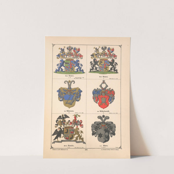 Baltisches Wappenbuch Pl.096 (1882) by Adolf Matthias Hildebrandt