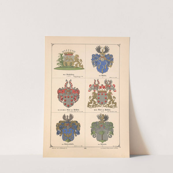 Baltisches Wappenbuch Pl.097 (1882) by Adolf Matthias Hildebrandt