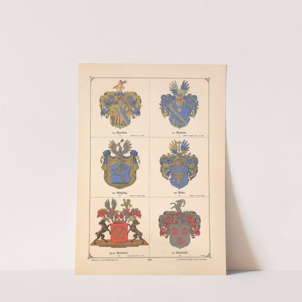 Baltisches Wappenbuch Pl.098 (1882) by Adolf Matthias Hildebrandt