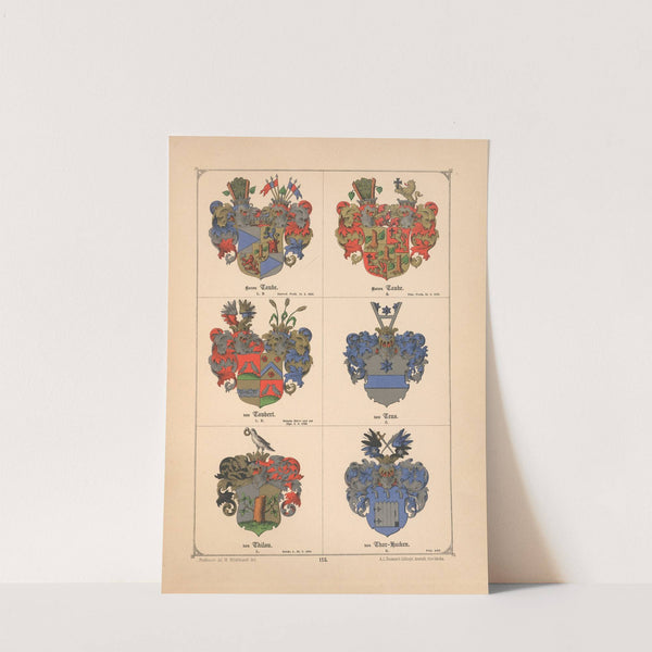 Baltisches Wappenbuch Pl.103 (1882) by Adolf Matthias Hildebrandt