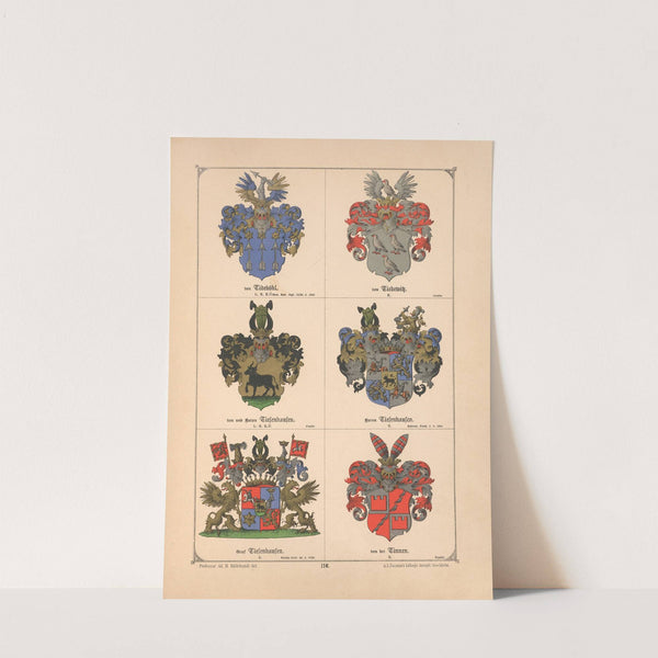 Baltisches Wappenbuch Pl.104 (1882) by Adolf Matthias Hildebrandt