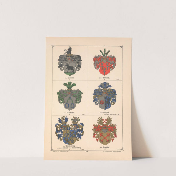 Baltisches Wappenbuch Pl.106 (1882) by Adolf Matthias Hildebrandt