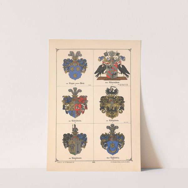 Baltisches Wappenbuch Pl.107 (1882) by Adolf Matthias Hildebrandt