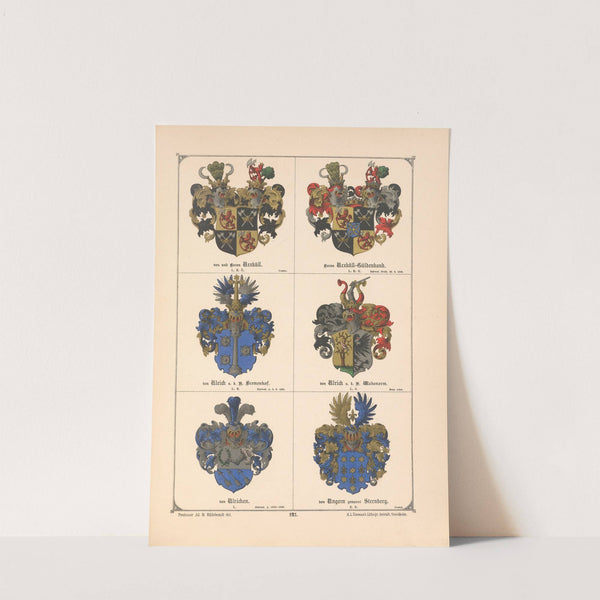 Baltisches Wappenbuch Pl.108 (1882) by Adolf Matthias Hildebrandt