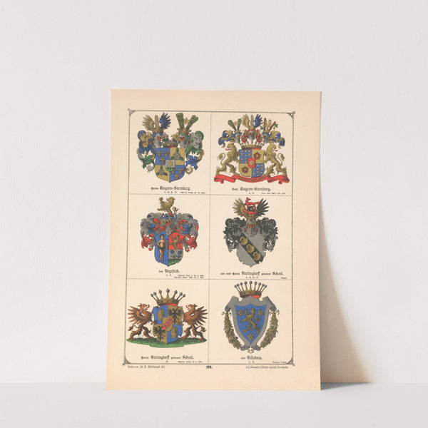 Baltisches Wappenbuch Pl.109 (1882) by Adolf Matthias Hildebrandt