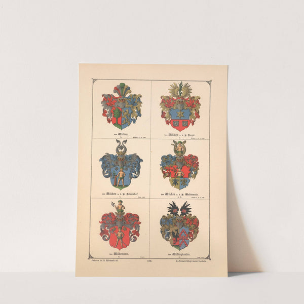 Baltisches Wappenbuch Pl.115 (1882) by Adolf Matthias Hildebrandt