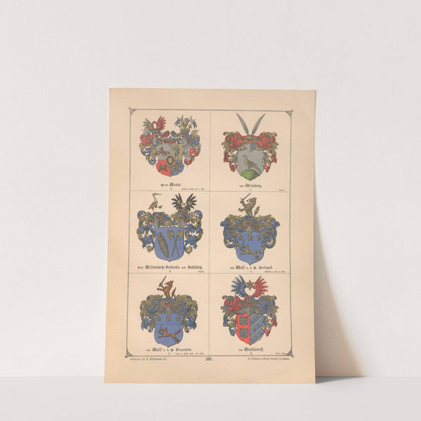 Baltisches Wappenbuch Pl.117 (1882) by Adolf Matthias Hildebrandt