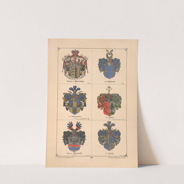 Baltisches Wappenbuch Pl.118 (1882) by Adolf Matthias Hildebrandt