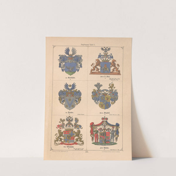 Baltisches Wappenbuch Pl.119 (1882) by Adolf Matthias Hildebrandt