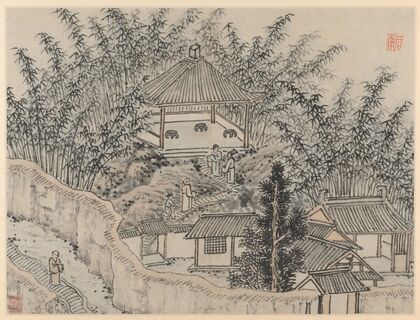 Bamboo Pavilion, Tiger Hill, from Twelve Views of Tiger Hill, Suzhou (after 1490)