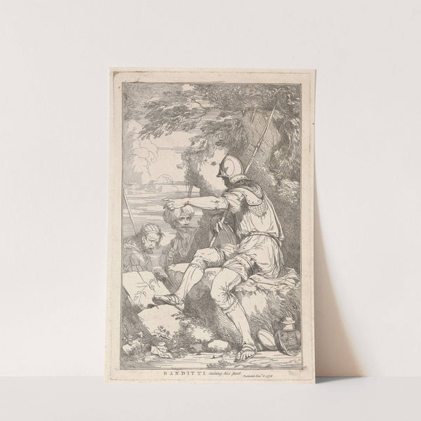 Banditti taking his post by John Hamilton Mortimer