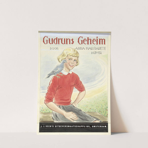 Bandontwerp voor; Anna Margarete Hoyer, Gudruns geheim, 1953 by Miep de Feijter