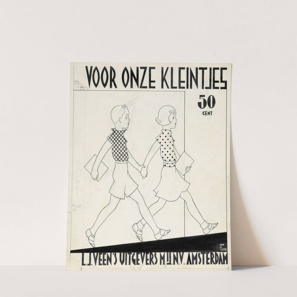 Bandontwerp voor; Henriëtte Dietz e.a., Voor onze kleintjes; geïllustreerde vertellingen om voor te lezen en zelf te lezen voor kinderen van 5-8 jaar, c. 1928 by Miep de Feijter